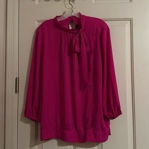 Hot pink blouse